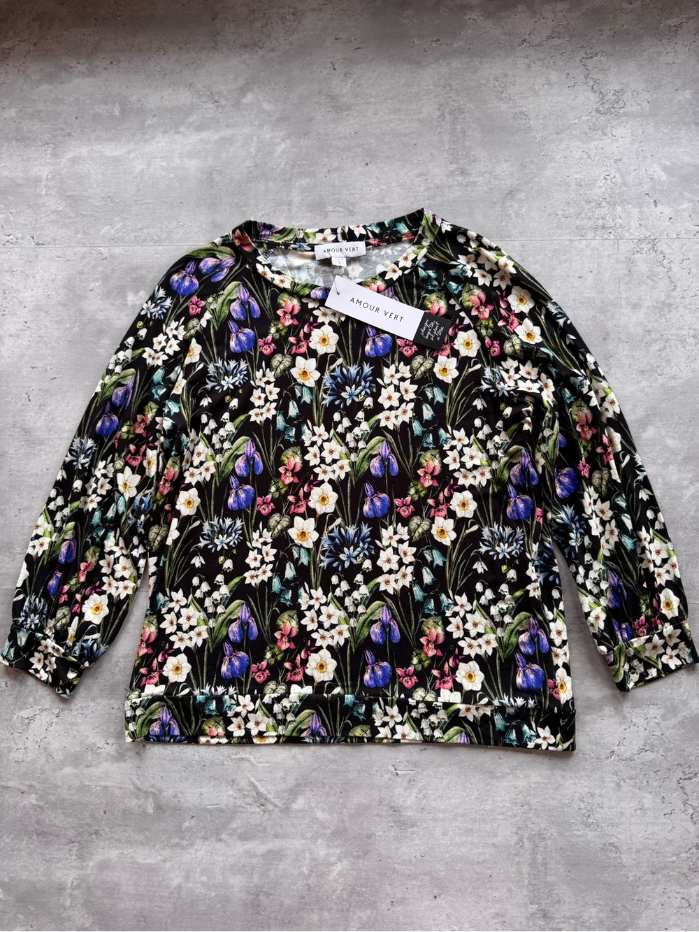 NEW Amour Vert 3/4 sleeve Issa Viscose Summer Fields Floral Top